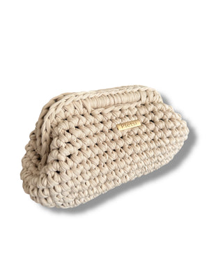 SOLIE CLUTCH Handbag Beige